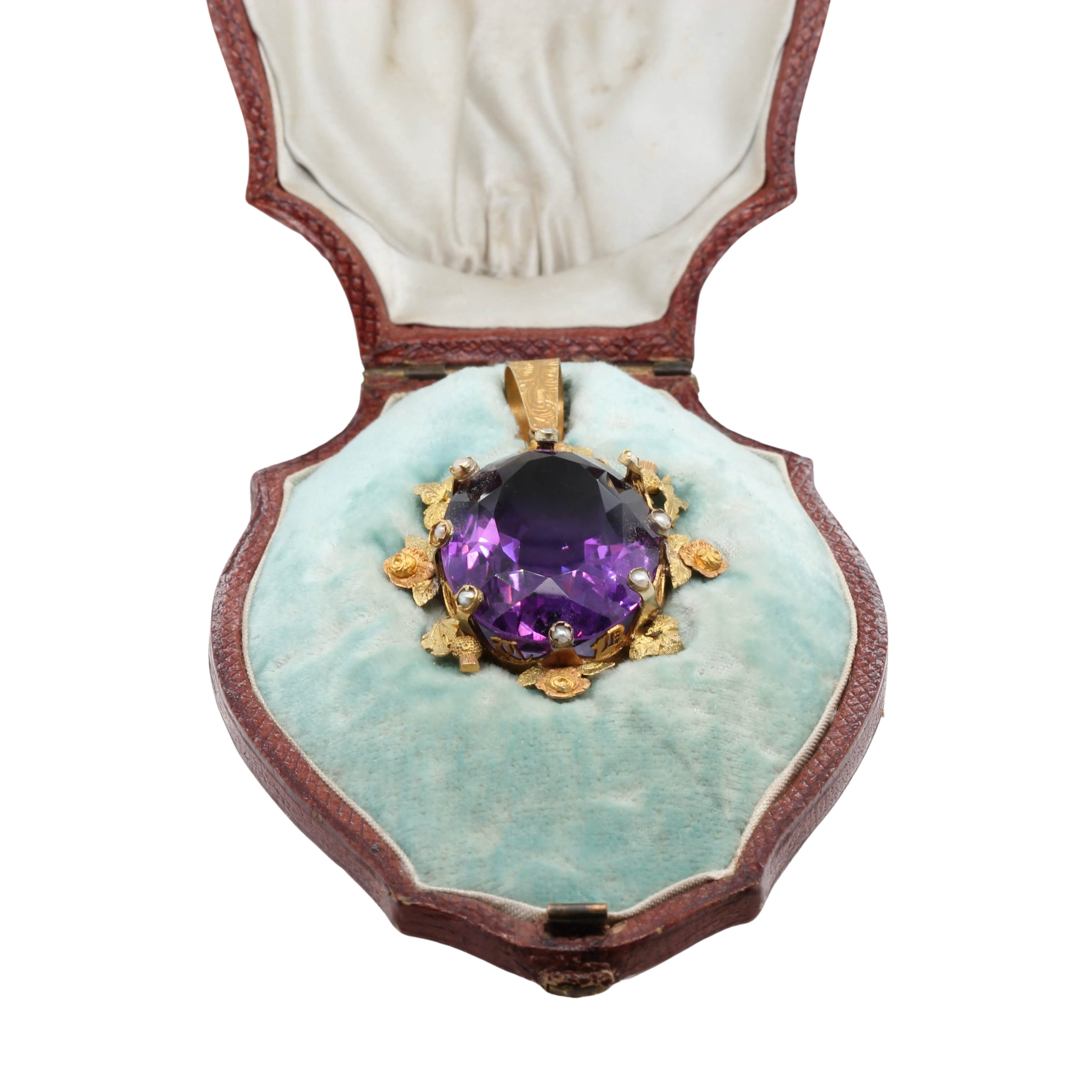 Victorian Amethyst Pendant-Charlotte Sayers Antique Jewellery