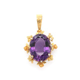 Victorian Amethyst Pendant-Charlotte Sayers Antique Jewellery