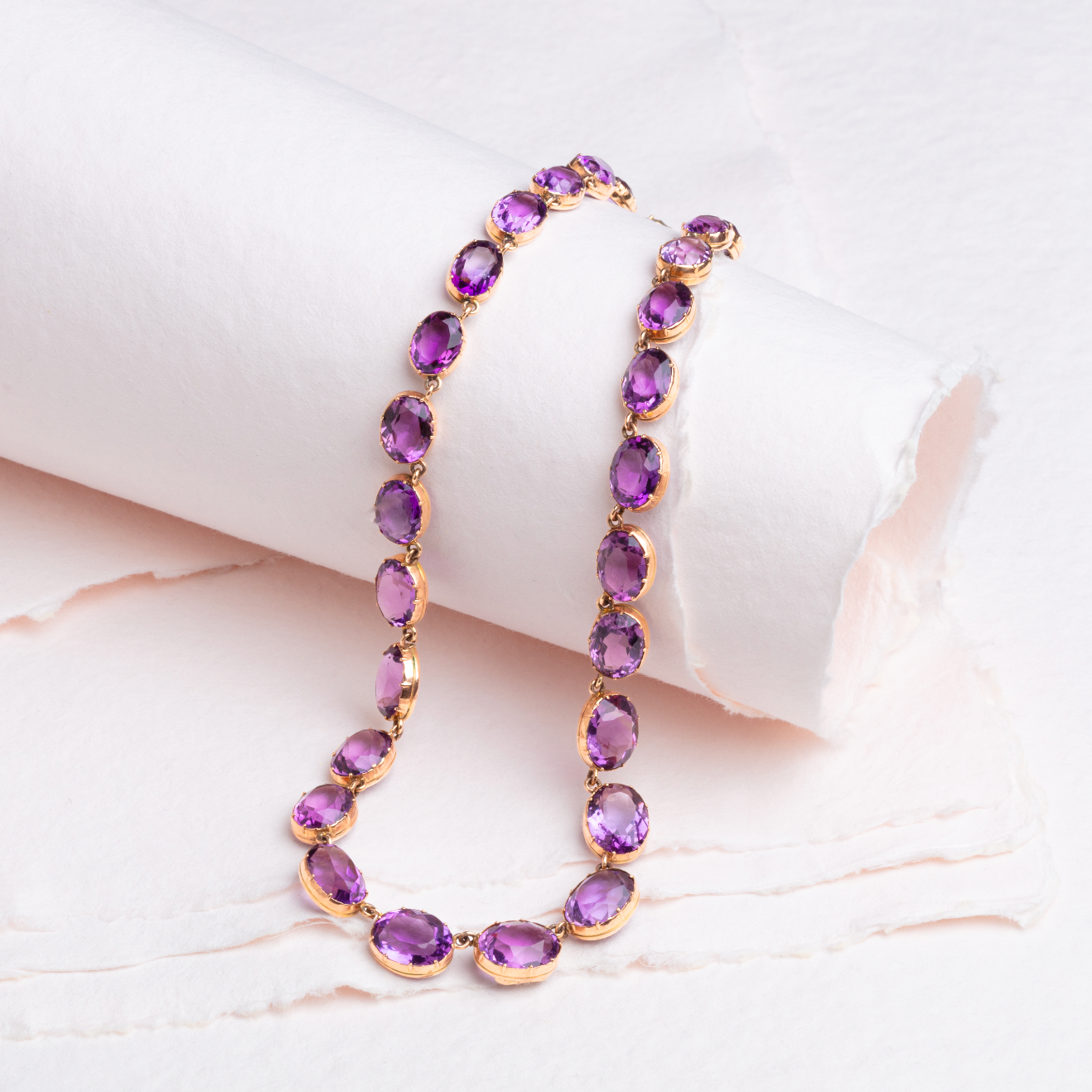 Victorian Amethyst Rivière-Charlotte Sayers Antique Jewellery