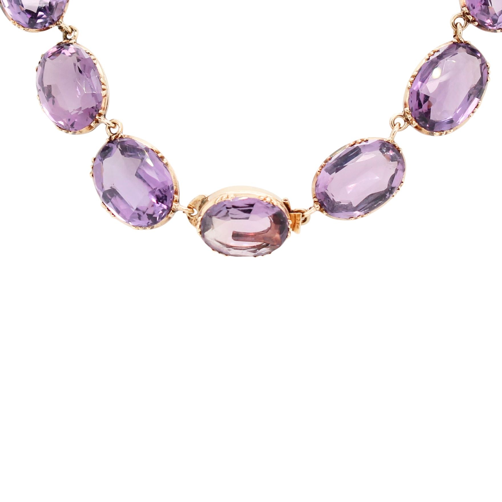 Victorian Amethyst Rivière-Charlotte Sayers Antique Jewellery