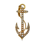 Victorian Anchor Brooch-Charlotte Sayers Antique Jewellery