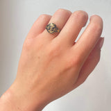 Victorian Anchor Mourning Ring-Charlotte Sayers Antique Jewellery