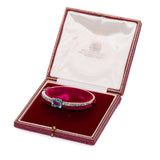 Victorian Aquamarine Bangle-Charlotte Sayers Antique Jewellery