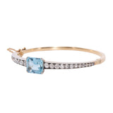 Victorian Aquamarine Bangle-Charlotte Sayers Antique Jewellery