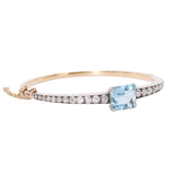 Victorian Aquamarine Bangle-Charlotte Sayers Antique Jewellery