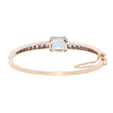 Victorian Aquamarine Bangle-Charlotte Sayers Antique Jewellery