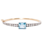 Victorian Aquamarine Bangle-Charlotte Sayers Antique Jewellery