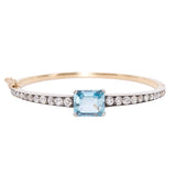 Victorian Aquamarine Bangle-Charlotte Sayers Antique Jewellery