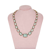 Victorian Aquamarine Paste Rivière-Charlotte Sayers Antique Jewellery