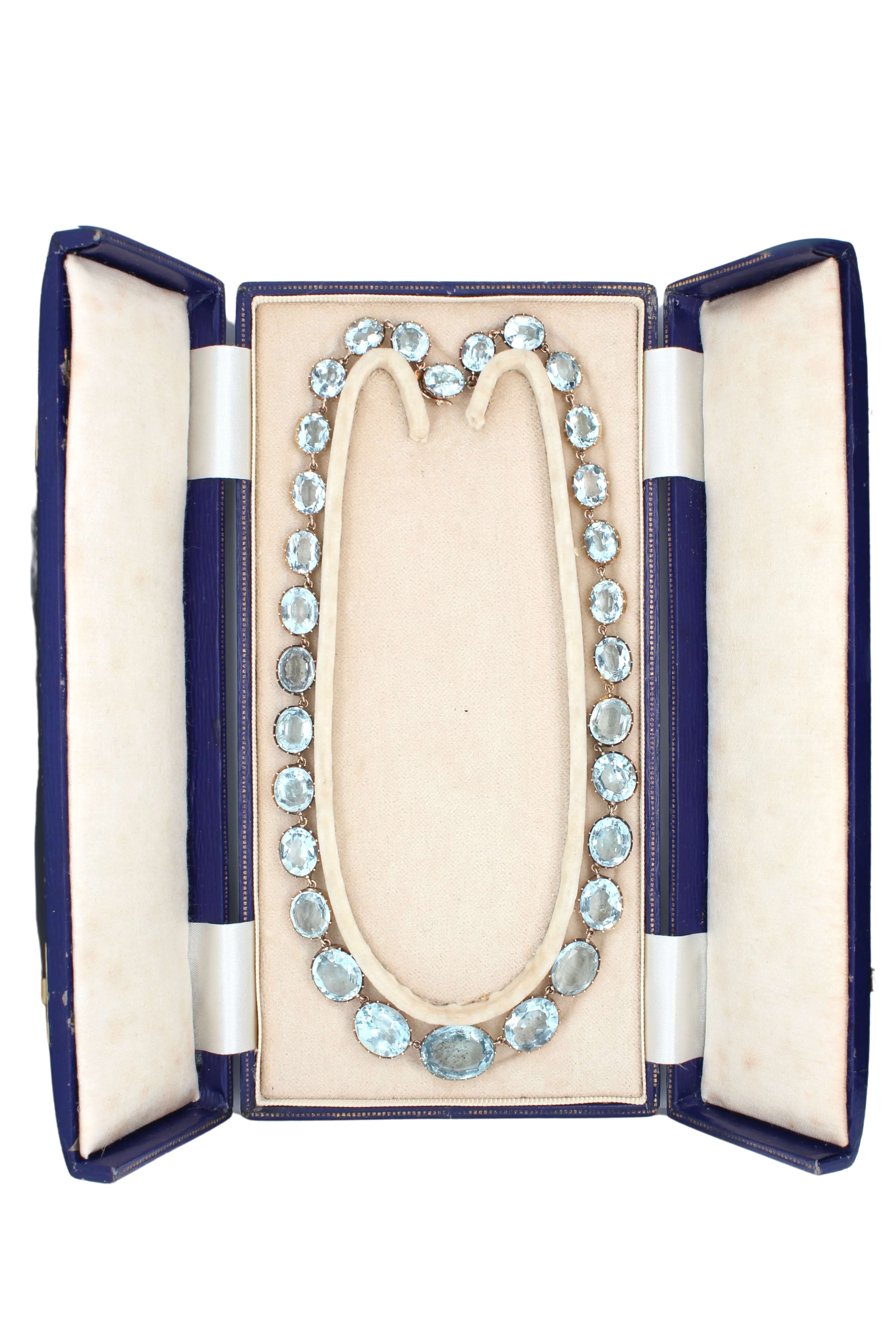 Victorian Aquamarine Rivière-Charlotte Sayers Antique Jewellery