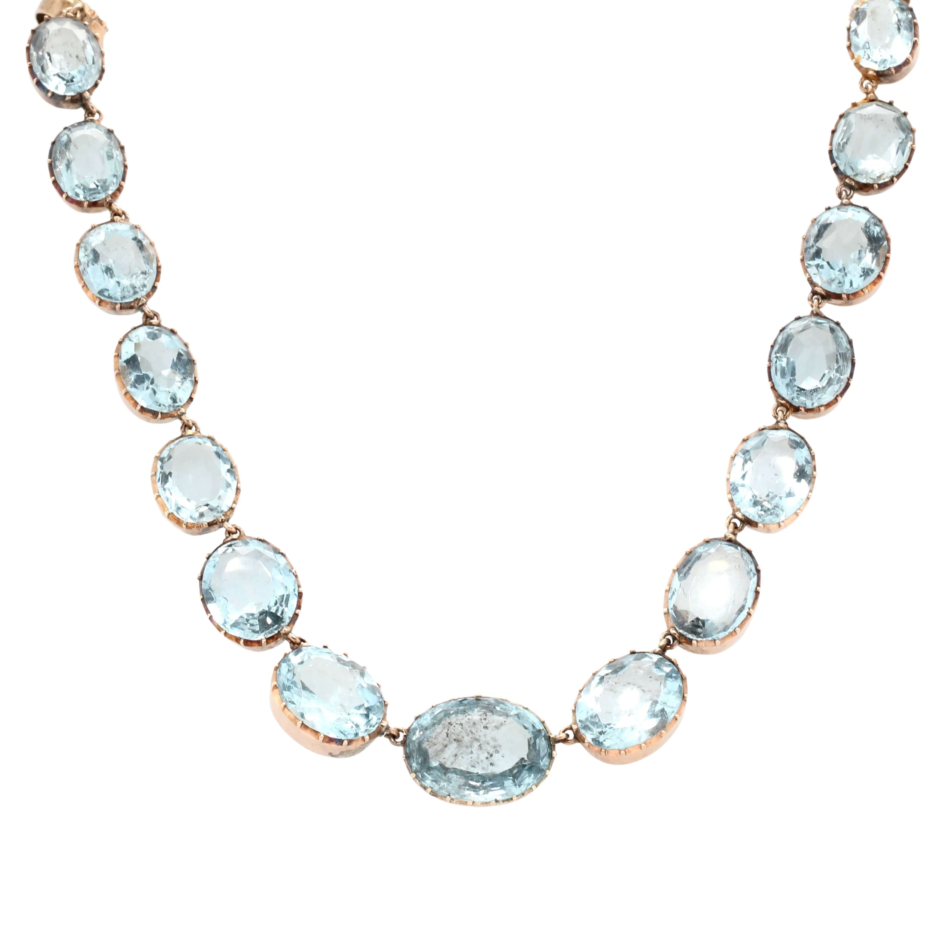 Victorian Aquamarine Rivière-Charlotte Sayers Antique Jewellery