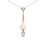 Victorian Aquamarine and Pearl Pendant-Charlotte Sayers Antique Jewellery