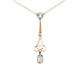 Victorian Aquamarine and Pearl Pendant-Charlotte Sayers Antique Jewellery