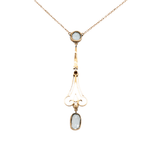 Victorian Aquamarine and Pearl Pendant-Charlotte Sayers Antique Jewellery