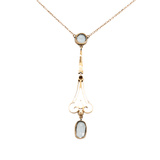 Victorian Aquamarine and Pearl Pendant-Charlotte Sayers Antique Jewellery