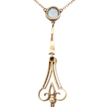 Victorian Aquamarine and Pearl Pendant-Charlotte Sayers Antique Jewellery
