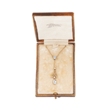 Victorian Aquamarine and Pearl Pendant-Charlotte Sayers Antique Jewellery