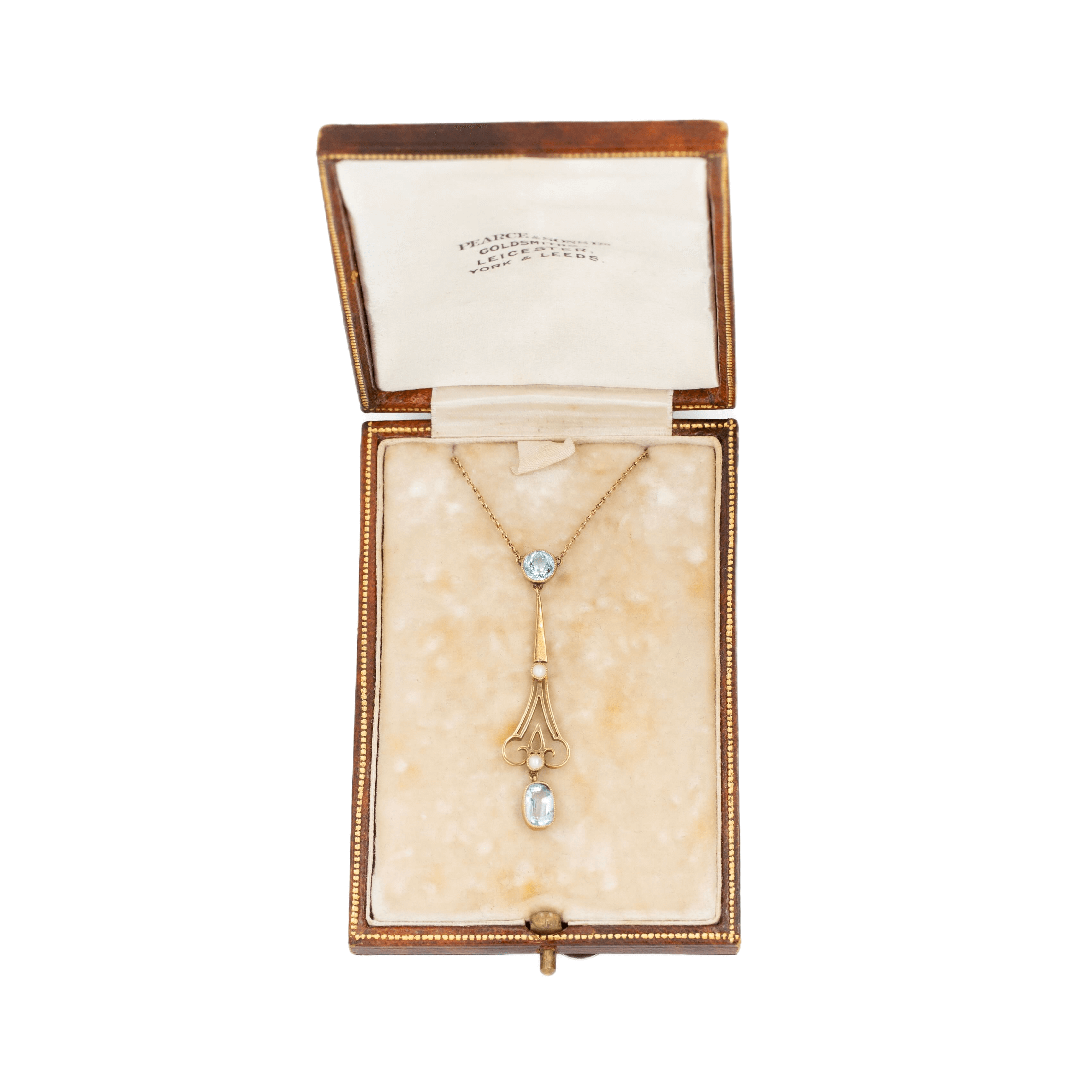 Victorian Aquamarine and Pearl Pendant-Charlotte Sayers Antique Jewellery