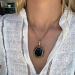Victorian Banded Agate Pendant-Charlotte Sayers Antique Jewellery
