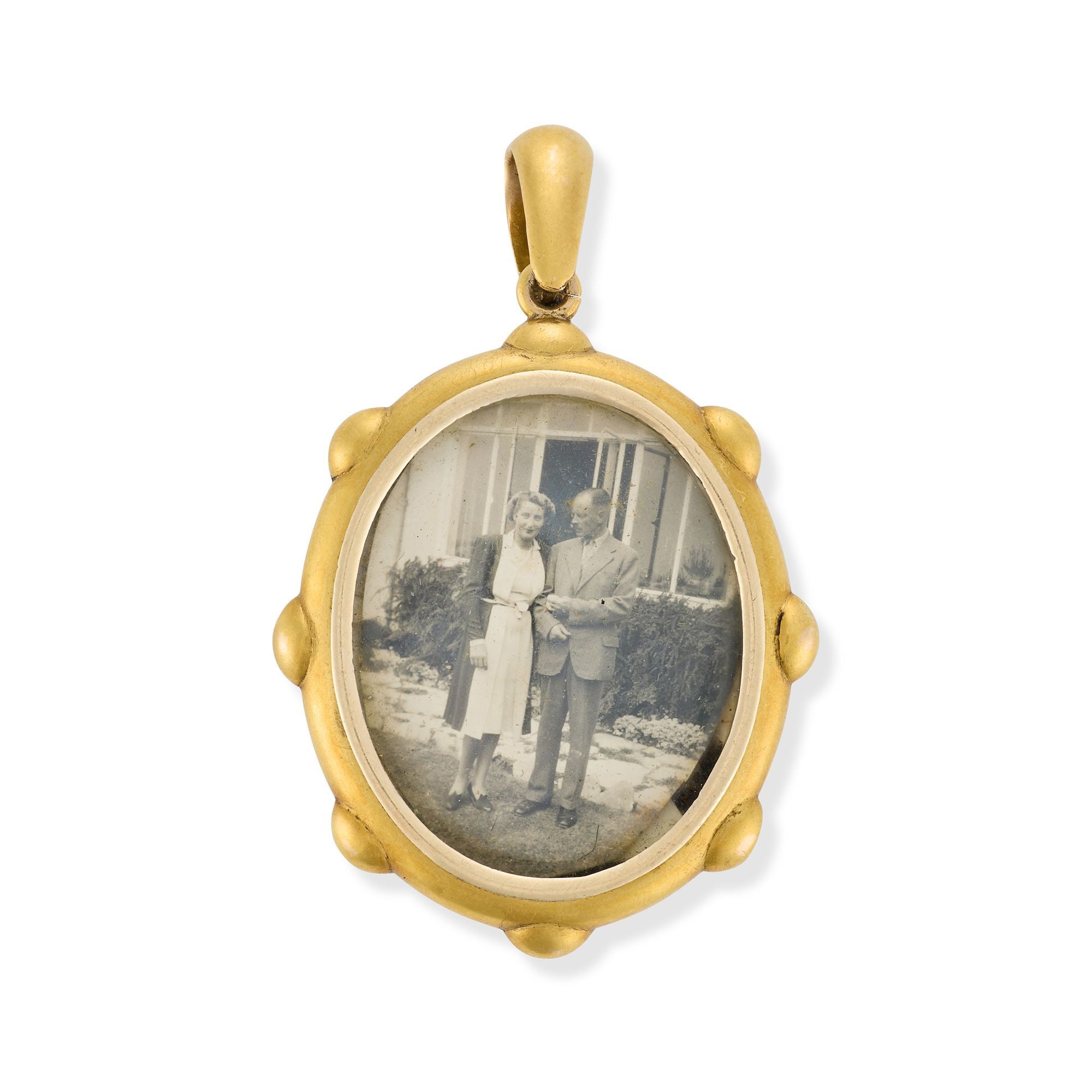 Victorian Banded Agate Pendant-Charlotte Sayers Antique Jewellery