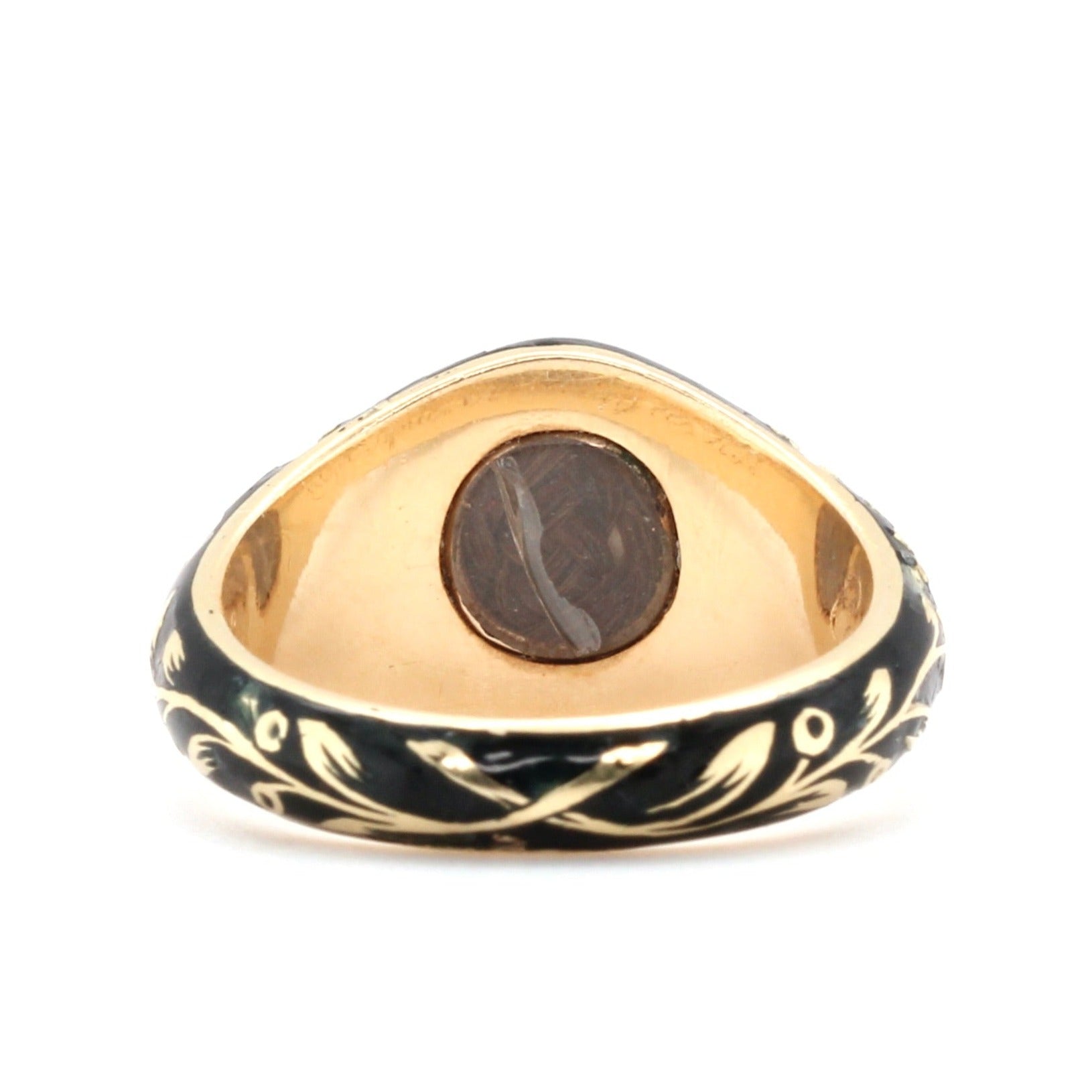 Victorian Banded Agate Signet Ring-Charlotte Sayers Antique Jewellery