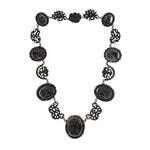 Victorian Berlin Iron Cameo Necklace-Charlotte Sayers Antique Jewellery