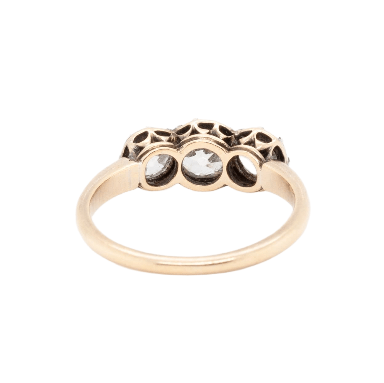 Victorian Bezel Set Old Cut Diamond Ring-Charlotte Sayers Antique Jewellery