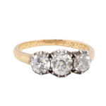 Victorian Bezel Set Old Cut Diamond Ring-Charlotte Sayers Antique Jewellery