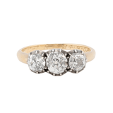 Victorian Bezel Set Old Cut Diamond Ring-Charlotte Sayers Antique Jewellery