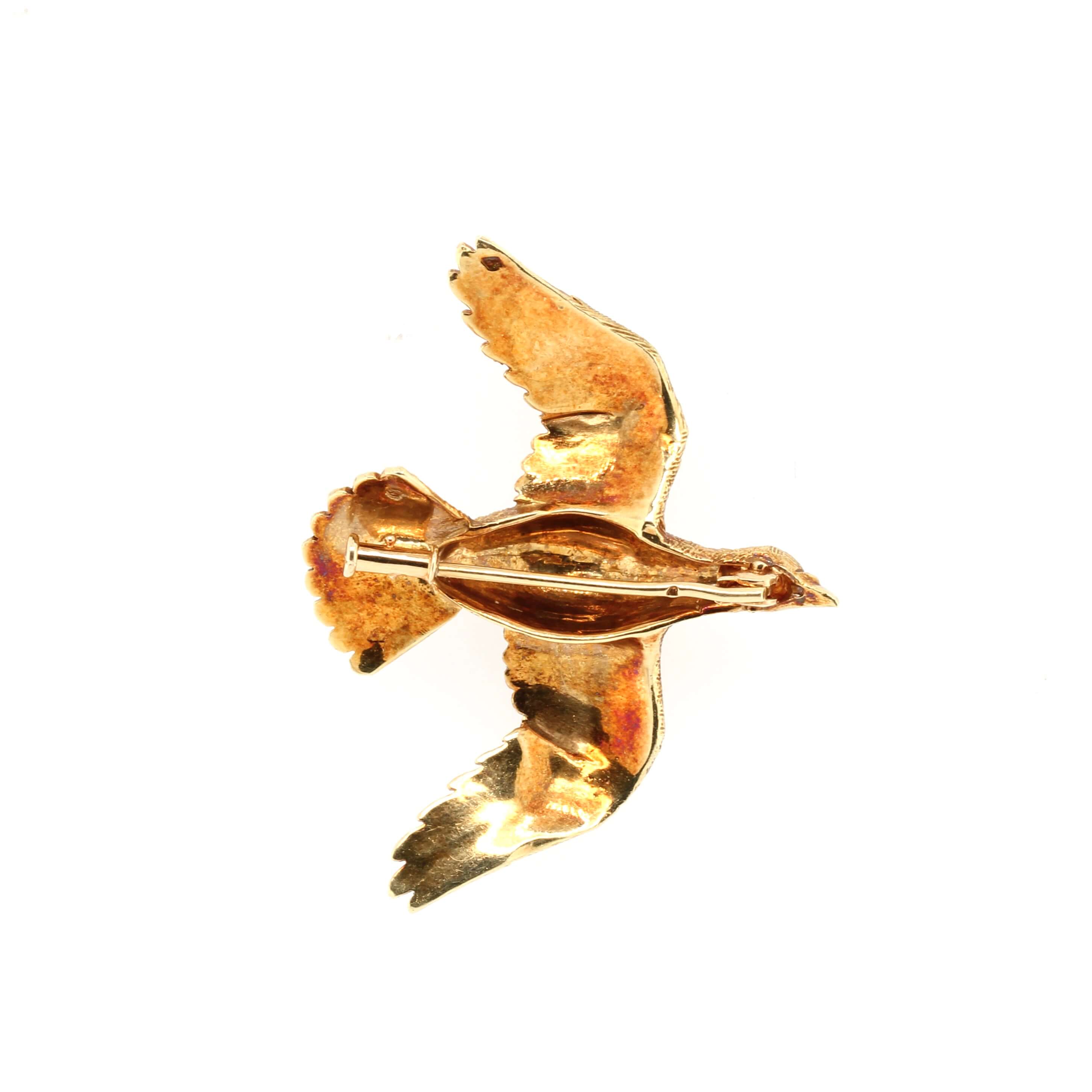 Victorian Bird Brooch-Charlotte Sayers Antique Jewellery