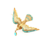 Victorian Bird Brooch-Charlotte Sayers Antique Jewellery