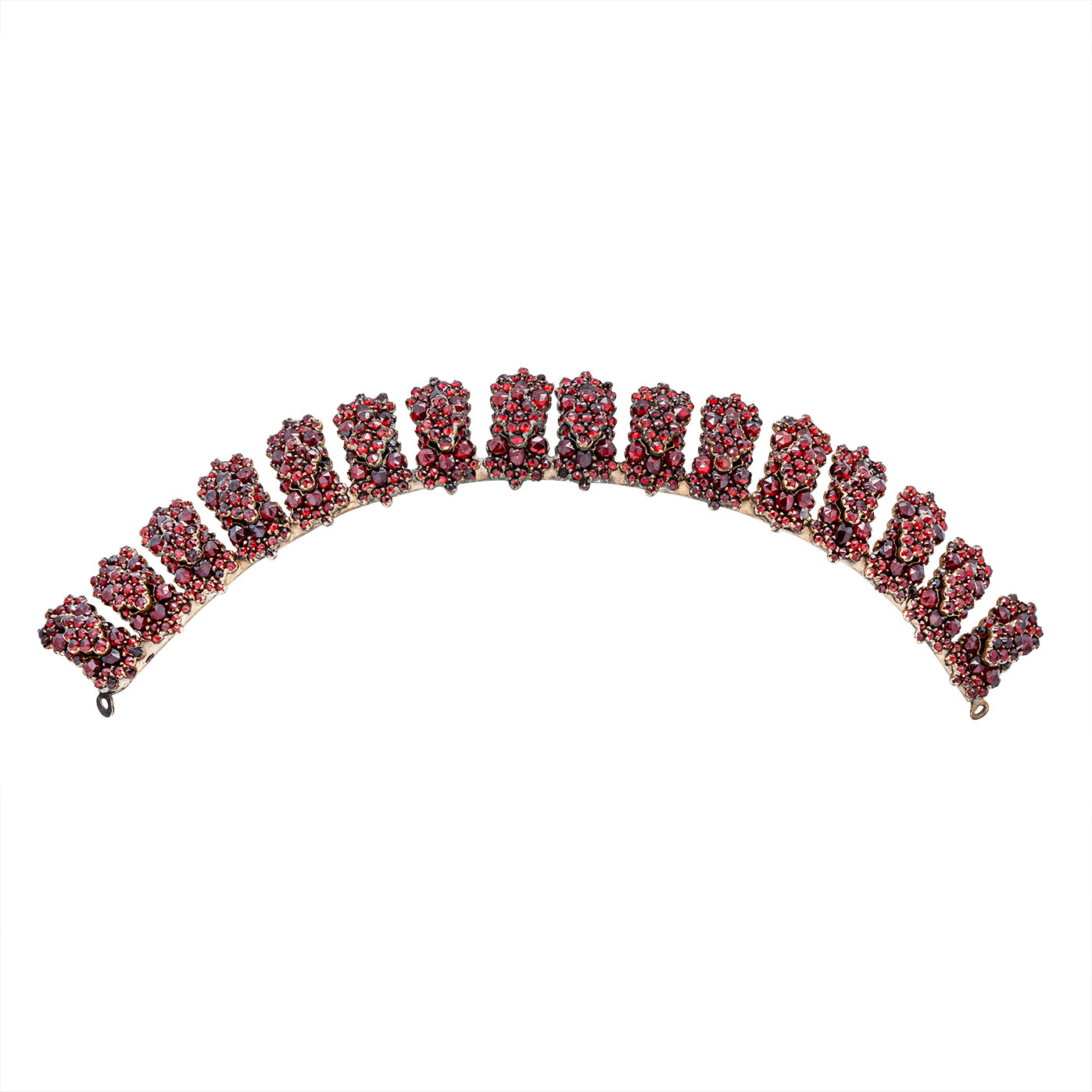 Victorian Bohemian Garnet Tiara-Charlotte Sayers Antique Jewellery