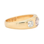 Victorian Brown Diamond Gypsy Set Ring-Charlotte Sayers Antique Jewellery