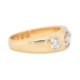 Victorian Brown Diamond Gypsy Set Ring-Charlotte Sayers Antique Jewellery