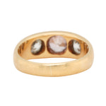 Victorian Brown Diamond Gypsy Set Ring-Charlotte Sayers Antique Jewellery