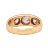 Victorian Brown Diamond Gypsy Set Ring-Charlotte Sayers Antique Jewellery