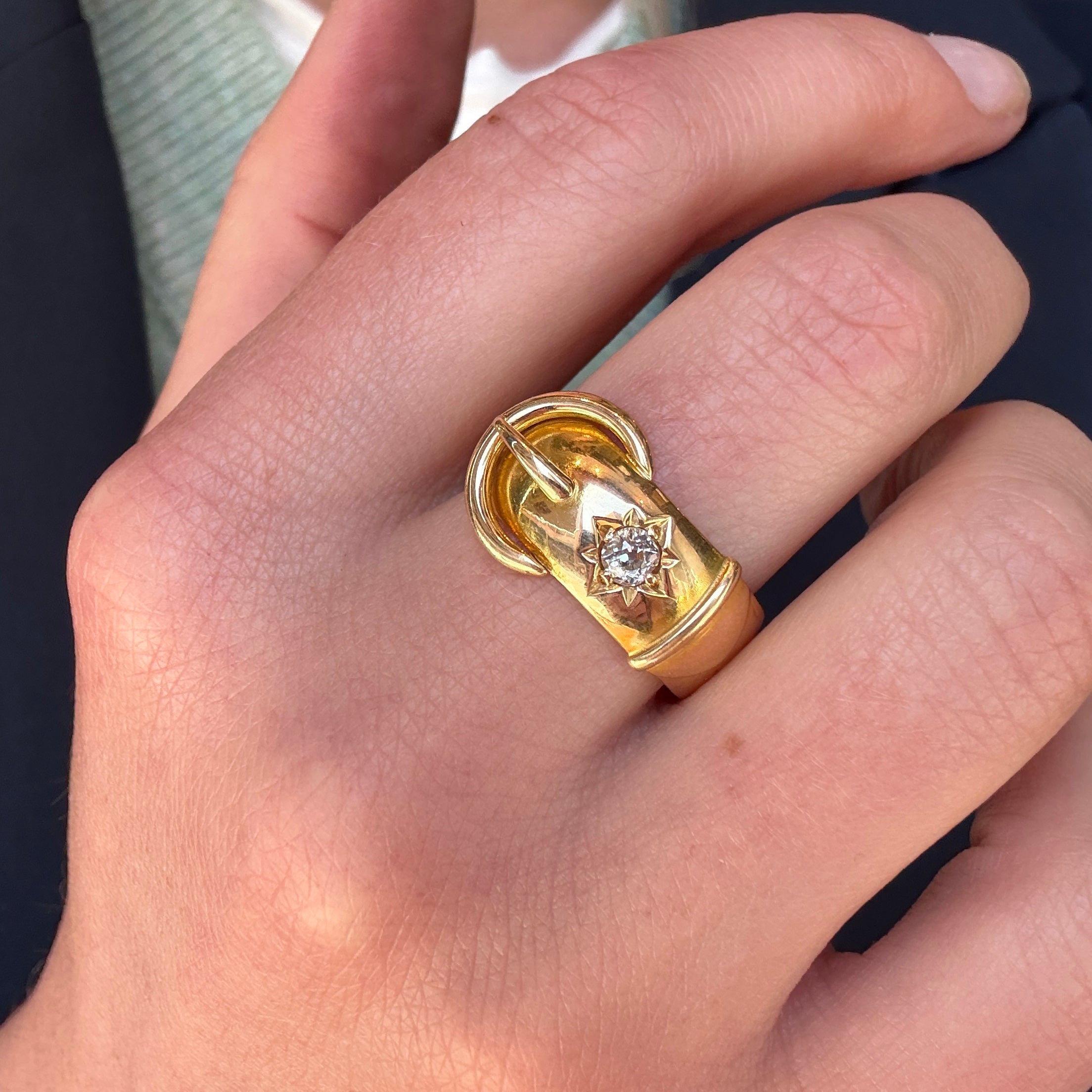 Victorian Buckle Ring-Charlotte Sayers Antique Jewellery