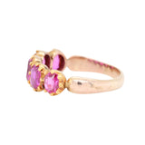 Victorian Burma Ruby Five Stone Ring-Charlotte Sayers Antique Jewellery