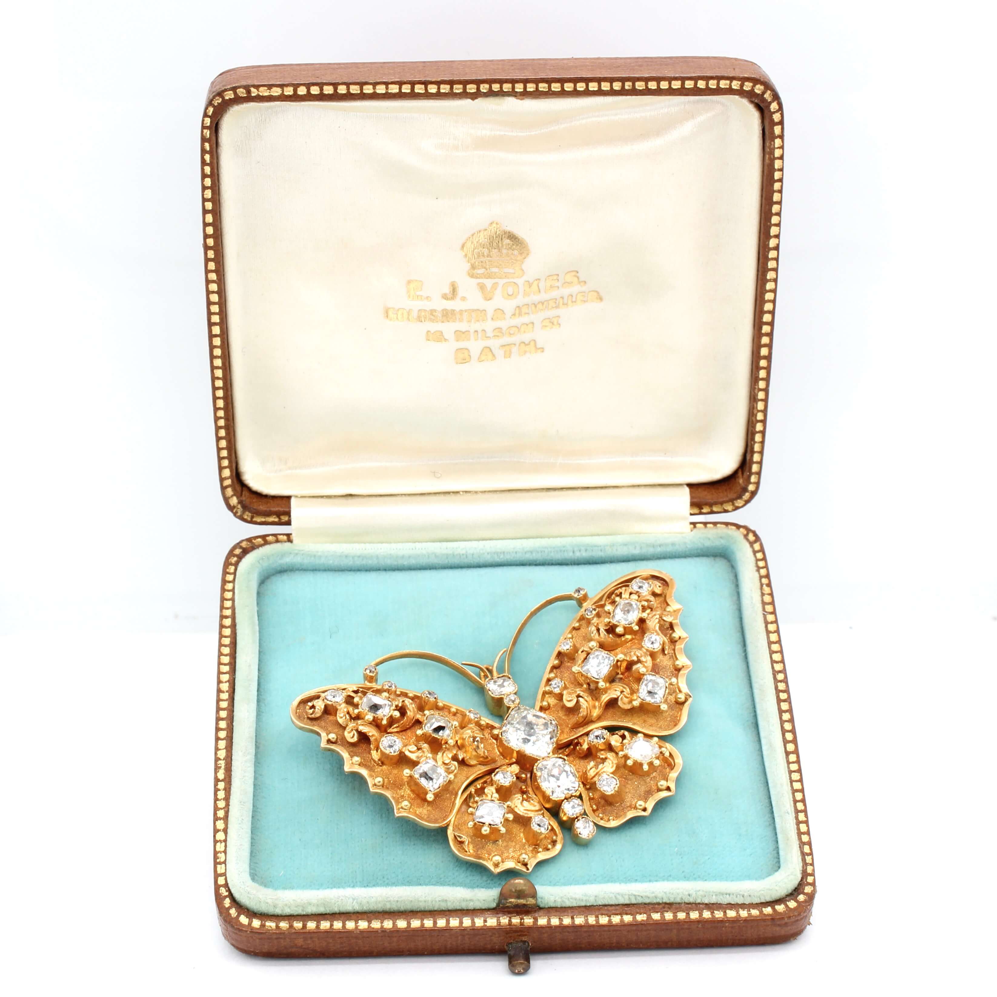 Victorian Butterfly Brooch-Charlotte Sayers Antique Jewellery