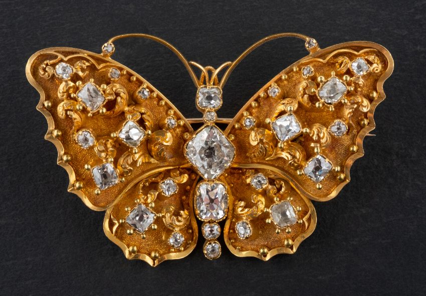 Victorian Butterfly Brooch-Charlotte Sayers Antique Jewellery