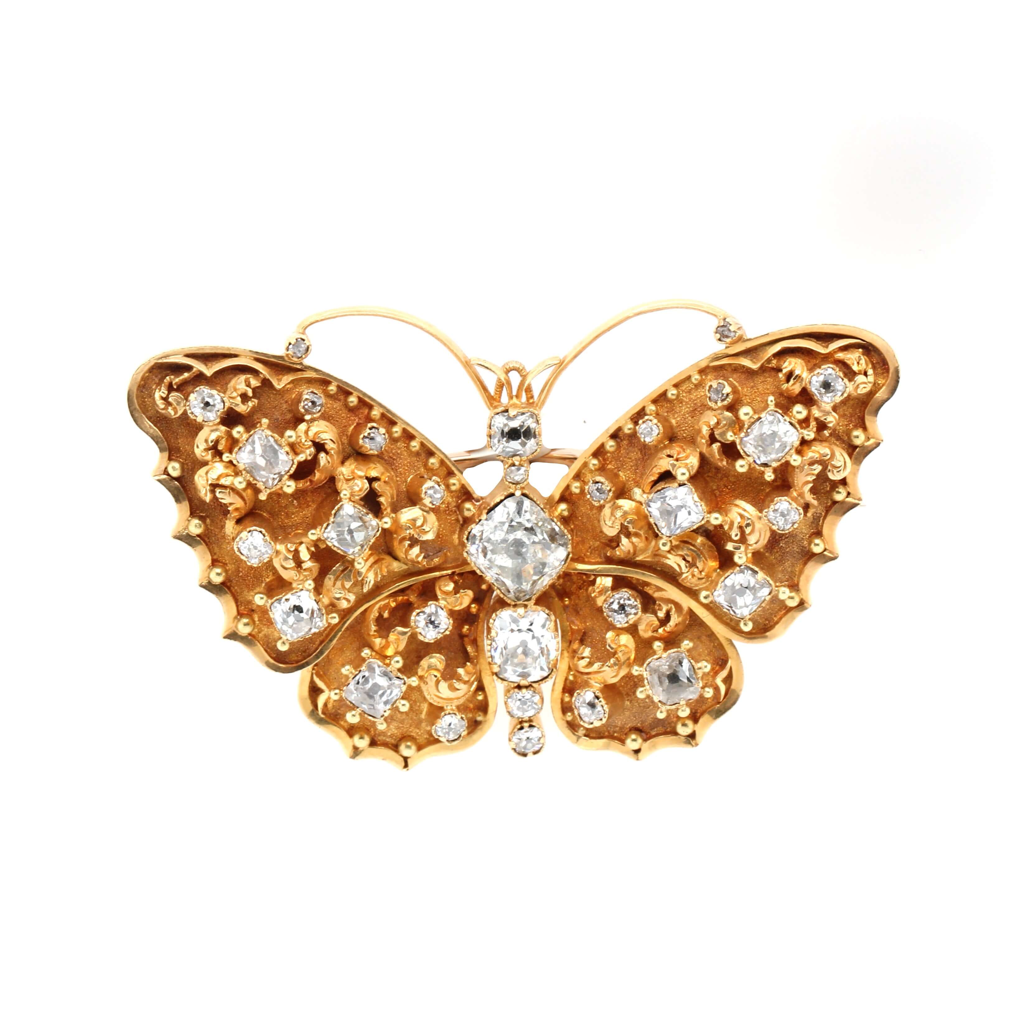 Victorian Butterfly Brooch-Charlotte Sayers Antique Jewellery