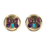 Victorian Butterfly Earrings-Charlotte Sayers Antique Jewellery