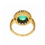 Victorian Cabochon Emerald Ring-Charlotte Sayers Antique Jewellery