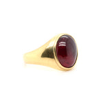 Victorian Cabochon Garnet Ring-Charlotte Sayers Antique Jewellery