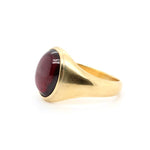 Victorian Cabochon Garnet Ring-Charlotte Sayers Antique Jewellery