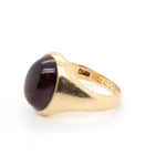 Victorian Cabochon Garnet Ring-Charlotte Sayers Antique Jewellery