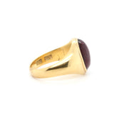 Victorian Cabochon Garnet Ring-Charlotte Sayers Antique Jewellery