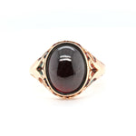 Victorian Cabochon Garnet Ring-Charlotte Sayers Antique Jewellery