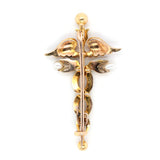 Victorian Caduceus Brooch-Charlotte Sayers Antique Jewellery