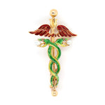 Victorian Caduceus Brooch-Charlotte Sayers Antique Jewellery